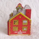 Firehouse Mini House Board Book by Peter Lippman, Ages 1 - 5