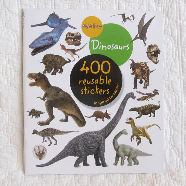 Eyelike Stickers: Dinosaurs, Vibrant Collection of 400 Reusable Stickers Book, Ages 4+