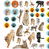 Eyelike Stickers: Wild Animals, Collection of 400 Realistic, Reusable Stickers Book, Ages 4+