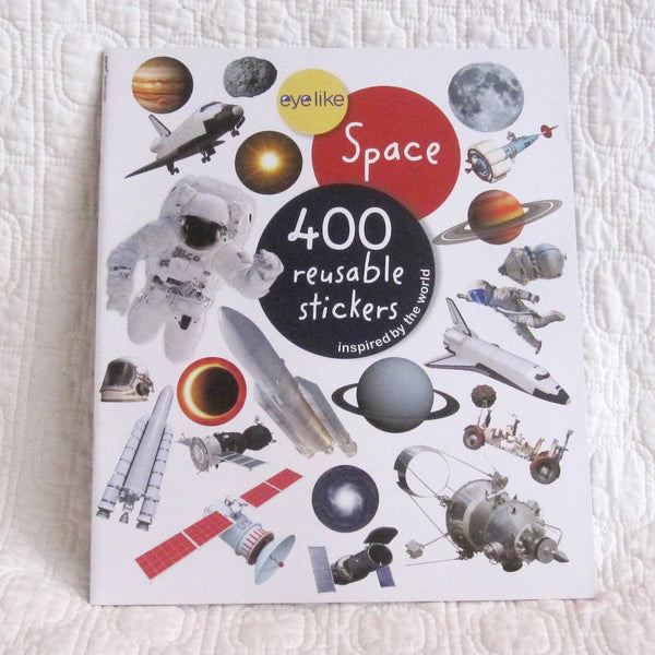 Eyelike Stickers: Space, Collection of 400 Realistic, Reusable Stickers Book, Ages 4+