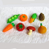 Vegetable Erasers Set, Finely Detailed Japanese “Puzzles”, Ages 5+