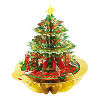Christmas Card Glittery Decorated 3D Greeting