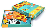 In The Jungle Progressive Jig Saw Puzzles by Djeco, Premium French Brand,  Ages 2 - 4