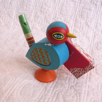 Wooden Bird Whistle, French Artist-Designed Toy, by Djeco, Ages 3+