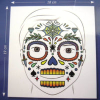 Skull Face Stickers by Djeco Premium French Brand, Dress Up Fun, Ages 4+