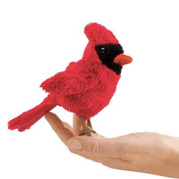 Cardinal Mini Finger Puppet by Folkmanis, Ages 3+