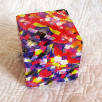 Shashibo Shape Shifting Magnetic Puzzle Box, Colorful Confetti Patterns, Ages 8 - Adult