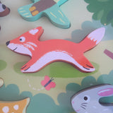 Forest Animals Wooden Chunky Puzzle By Janod, Ages 18 - 36 mo.