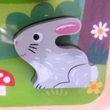 Forest Animals Wooden Chunky Puzzle By Janod, Ages 18 - 36 mo.