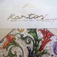 Luxury Italian Notecards, 10 Cards 10 Envelopes, "Allegro" Pattern